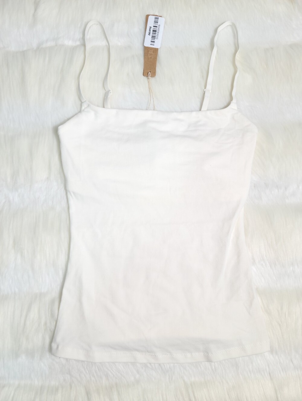 SKIMS Cotton Jersey Cami White Marble Women XXS NEW